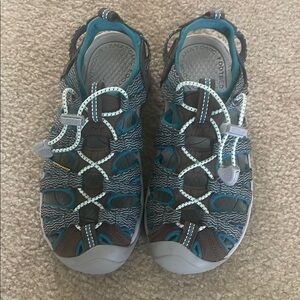 Teal and Brown Keen Outdoor Sandals